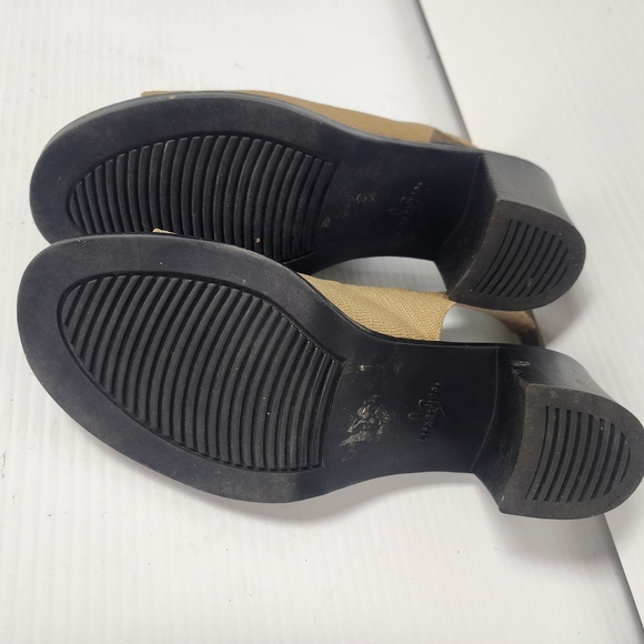 Life Stride Tan Sling Back Chunky Heeled Y2K 2000 Open Toe Sandals Size 8.5 M - Picture 7 of 7